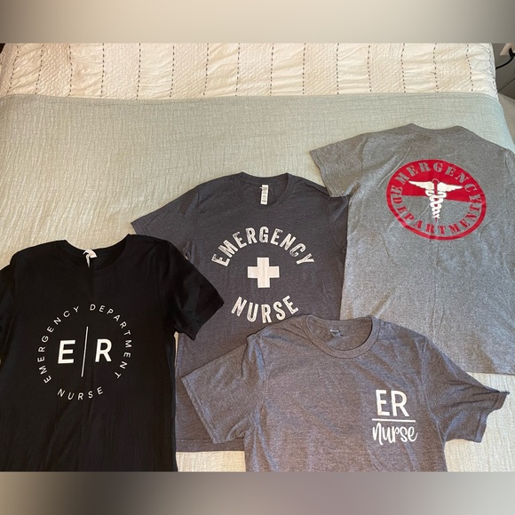 4 ER Nurse t-shirts - Picture 1 of 1